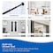 Kenney Mfg Twist & Fit No Tools Decorative Tension Shower Curtain Rod, 42-72in, Bronze KN912C/35HUS - alternate 2
